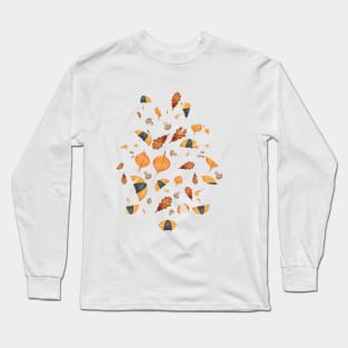 Floral Fall Vibes Long Sleeve T-Shirt